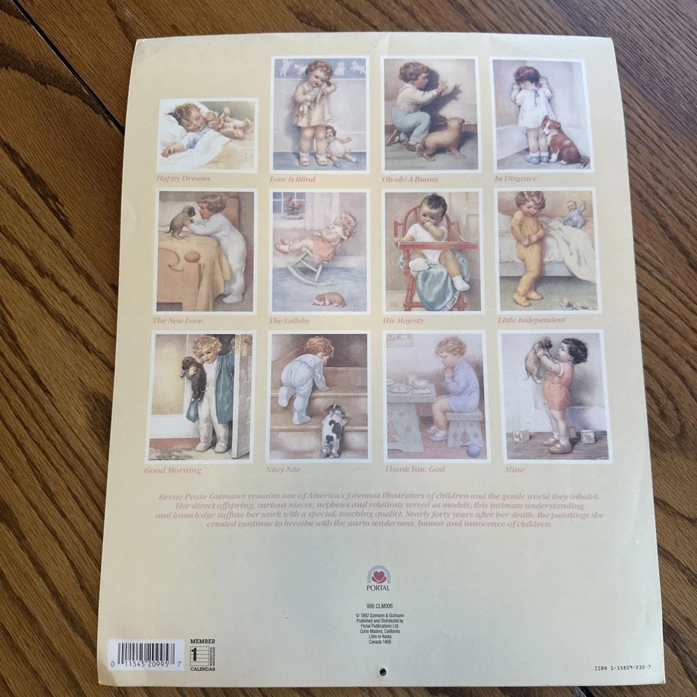 Bessie Pease Gutmann Calendar Lot 1992 1993 Vintage Art Multi Good Illustrations